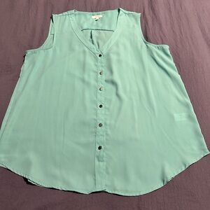 Women’s Maurice’s Mint Green Sleeveless Blouse XL - EUC